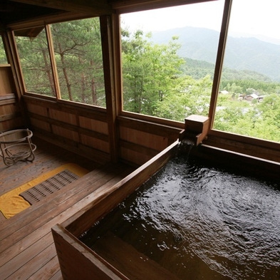 【おもてなし】【展望貸切露天風呂利用付】絶景　木曽見の湯！